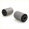 Gray rubber front rear spring bushings with black inner rings for datsun nissan 620 suspension 1972-1979
