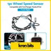Front right abs wheel speed sensor with black coiled wire metallic brackets and gray connector for ford ranger pj pk