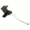 Front right brake master cylinder for Suzuki LTF230 LT-F250T LT-A550 black and chrome brake lever with warning label