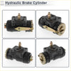Front right brake wheel cylinder for toyota land cruiser with black hydraulic body brass fittings and gear-like knobs