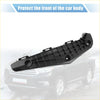 Front right bumper bracket retainer for toyota hybrid made of black plastic with textured surface and mounting points