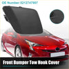Black plastic front right bumper tow hook cover for toyota prius 2016-2019 showing the back side