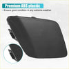 Black plastic front right bumper tow hook cover made of premium abs material for toyota prius 2016-2019