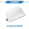 Front right bumper tow hook cover for toyota prius xw30 2012-2015 silver textured plastic with black latch on side