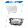 Front right bumper tow hook cover for toyota prius xw30 2012-2015 silver plastic with molded tabs and textured surface