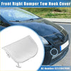 Front right bumper tow hook cover for toyota prius xw30 2012-2015 silver textured plastic material