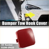 Front right red plastic bumper tow hook cover for toyota rav4 2013-2018 shown from the back side