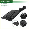 Front right cowl side vent cover for toyota prius 2010-2015 black molded plastic with integrated fasteners