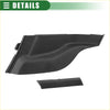 Front right cowl side vent cover in black plastic for toyota prius 2010-2015 shown from the back side