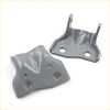 Front right door hinge for nissan navara d21 gray metal suspension bracket with matte finish and multiple holes