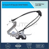 Front right door lock latch assembly in silver metal with black cables and rubber grip for toyota sequoia 01-07 tundra 05-06