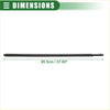 Black rubber windshield wiper blade 95.5cm long for front right door window belt weatherstrip toyota sienna