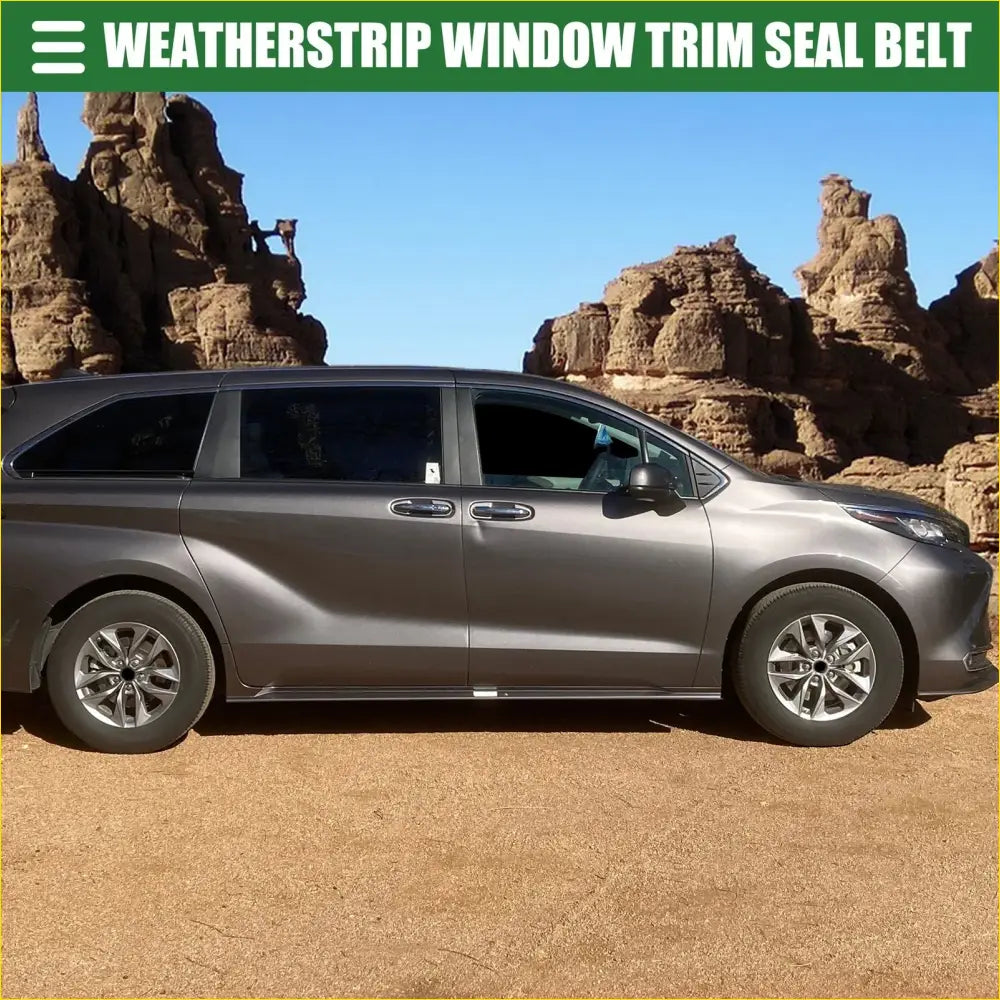 Front Right Door Window Belt Weatherstrip for Toyota Sienna - Engine