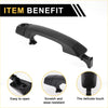Front right exterior door handle for Toyota Tundra 2007-2020 black plastic with smooth ergonomic grip and mounting brackets
