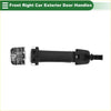 Black and silver front right exterior door handle for Toyota Tundra 2007-2021 with sleek modern design