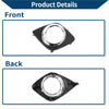 Front right fog light grill insert for toyota rav4 2009-2012 with chrome accents and black finish
