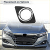 Front right fog light grill for toyota rav4 2009-2013 with chrome-accented black fog light housing for honda vehicles