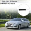 Front right fog light grill for toyota reiz 2005-2009 black plastic with sleek elongated design and smooth surface