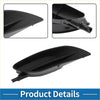 Front right fog light grill for Toyota Sienna 2006-2010 made of black plastic with sleek molded contours and elongated design