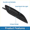 Front right fog light grill for toyota sienna 2006-2010 with black plastic side mirror cover and aerodynamic design