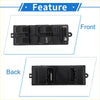 Black plastic front right power window switch with four buttons and auto label for toyota avanza 2007-2008