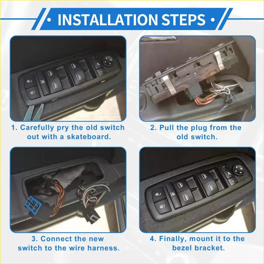 Front Right Power Window Switch for Toyota Hiace KDH200R (2005-2014) - Electrical