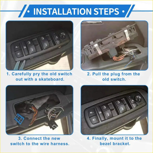 Front Right Power Window Switch for Toyota Hiace KDH200R (2005-2014) - Electrical