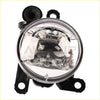 Clear circular front right side bumper fog light with black brackets and transparent lens for ford bronco