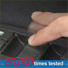 Black plastic front right side power window switch with matte finish and orange accent for toyota hilux land cruiser 2008-2023