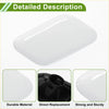 Front right washer nozzle cover for toyota avensis 2003-2008 white glossy plastic with rounded edges and central hole
