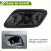 Black plastic front right washer nozzle cover for toyota avensis 2003-2008 easy to install and replace