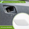 White plastic front right washer nozzle cover for toyota avensis 2003 to 2008 designed for fuel door handle