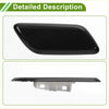 Front right washer nozzle cover for Toyota Land Cruiser 2013-2015 black glossy plastic with sleek curved design