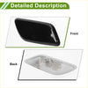 Front right washer nozzle cover for toyota land cruiser 2013-2015 black glossy plastic with white molded backing backside view