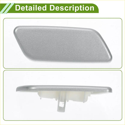Front right washer nozzle cover for toyota prado 2012-2015 silver textured plastic with sleek modern design