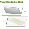 Front right washer nozzle cover for toyota prado 2012-2015 silver textured plastic with matte finish molded grips