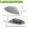 Front right washer nozzle cover for toyota rav4 2010 to 2012 gray plastic with textured surface and molded clips back side