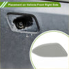 Gray glossy plastic front right washer nozzle cover for toyota rav4 2010-2012 unpainted shown from back side