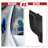 Black plastic front right windshield wiper cowl cover for 2010-2015 toyota prius shown from back side