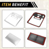 Silver and red plastic front roof reading light lamp cover trims with camera cutouts for toyota tundra 2022-2024