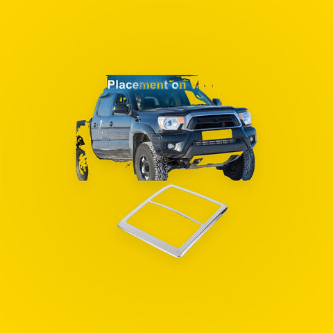 Front Row Headlight Trim Bezel for Toyota Tacoma (2016-2023) Silver