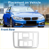Silver metallic front row center console trim for bmw 4 series in silver tone bezel for toyota voxy noah 90 2022