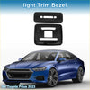Front row rear row black light trim bezel accessories for toyota prius 2023 enhancing interior style