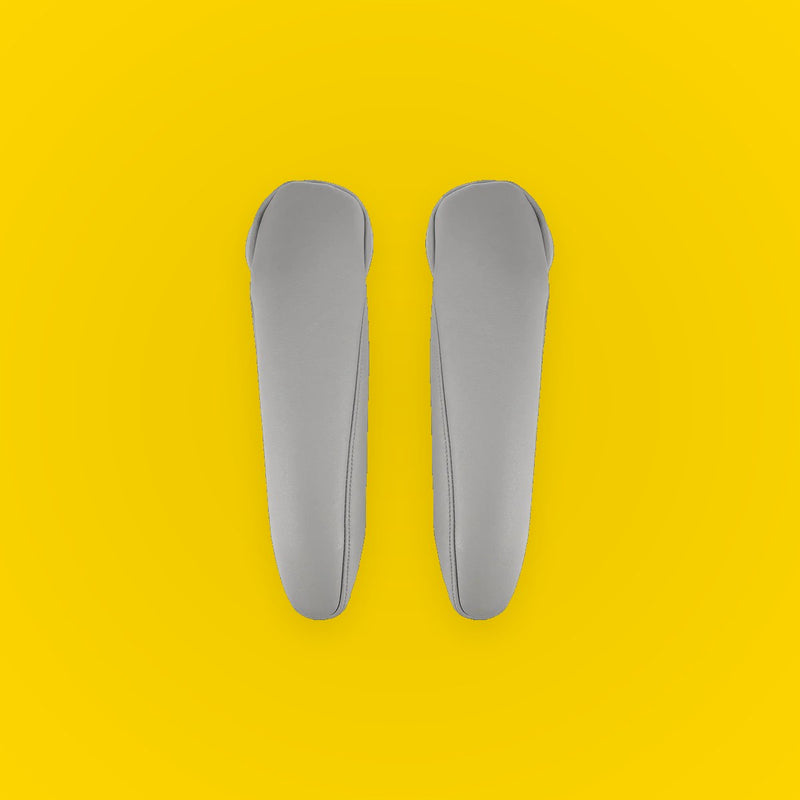 Front Seat Armrest Covers for Toyota Sienna (2011-2017) - 1 Pair Leather Gray