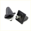Black rubber cone-shaped front spring bumper upper with threaded metal bolts and nuts for mitsubishi triton l200 86-96