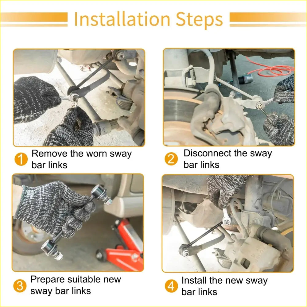 Front Stabiliser Sway Bar Link Kit with Bushing for Toyota Sienna - Steering