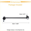 Black front stabiliser sway bar link kit with bushing for toyota sienna 12mm diameter 33cm length threaded ends