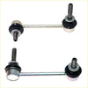 Silver metal front stabilizer link with black rubber bushings and threaded ends for toyota hilux 2004-2015