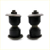 Black rubber bushings with metallic threaded tops and flanges for front stabilizer link rod set toyota hilux 1972-1978