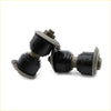 Front stabilizer link rod set for toyota hilux 2nd gen with black rubber bushings metallic caps and threaded bolts